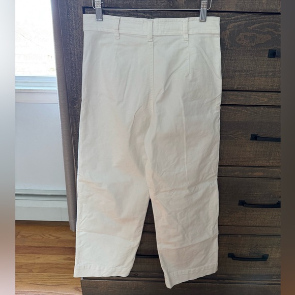 Marine Layer Off-White High-Rise, Wide Leg Pants, Size 4 - Picture 2 of 6